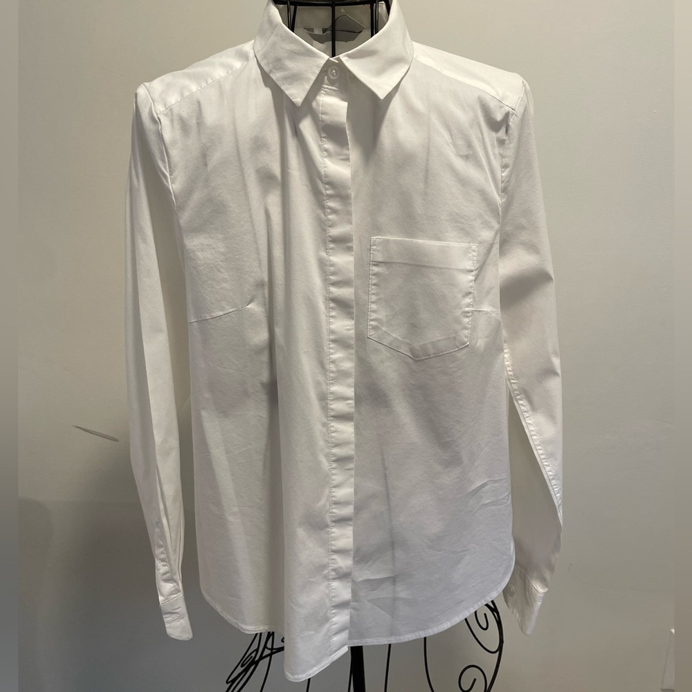 H&M White Blouse Button Down US size 4